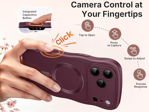 For iPhone 18 Pro 17 Pro Case Compatible with MagSafe Wavy Shockproof Slim Durable Drop Protection
