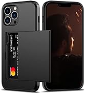 Nvollnoe for iPhone 13 Pro Max Case with Card Holder Heavy Duty Protective Dual Layer Shockproof ...