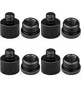 Mic Stand Adapter 3/8 Female to 5/8 Male Microphone Stand Adapter and 5/8 Female to 3/8 Male Mic ...