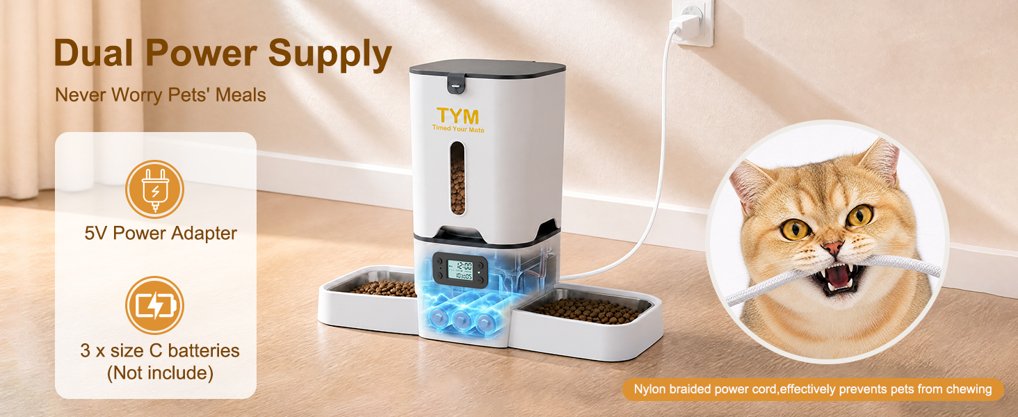 double cat feeder