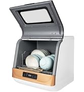 Desktop No Installation Dishwasher, Portable Desktop Dishwasher, 3 In1 Washing Mode Desktop Small...