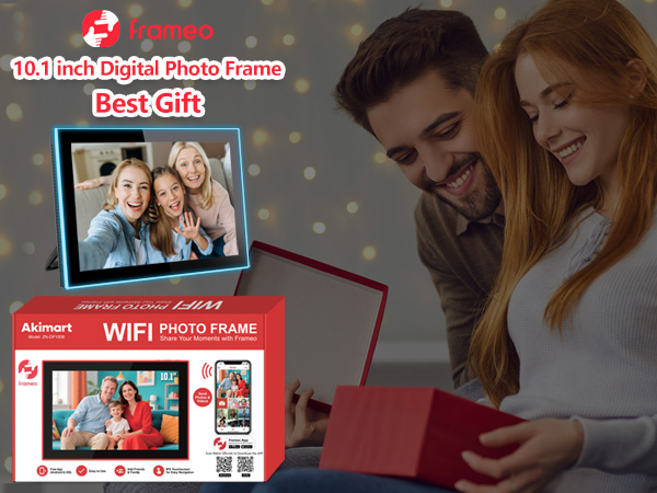 FRAMEO 10.1 Inch Smart WiFi Digital Photo Frame Digital Picture Frame