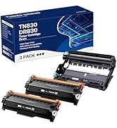 WEAREC TN830XL Toner Cartridge and DR830 Drum Unit Replacement for Brother TN830XL DR-830 TN830 W...