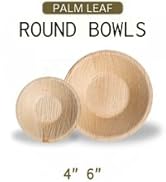 Round party bowls bamboo