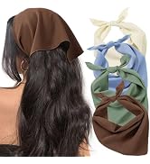 HBselect 4PCS Bandanas for Women Boho Head Bands Tie-Back Triangle Head Scarf Head Kerchief for G...