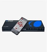 OREI 4K Multi HDMI Viewer Quad 4 in 2 Out, Matrix Switcher 4 Ports Seamless IR Remote Support 4K ...