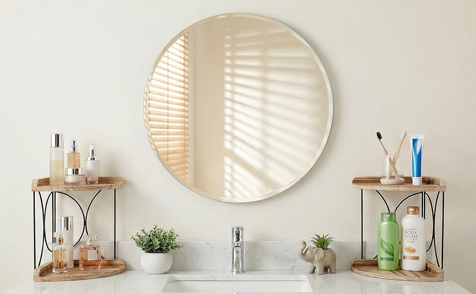 wood corner shelf