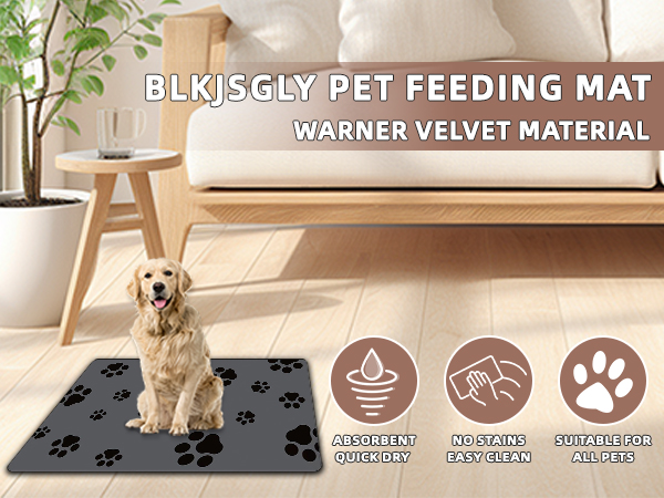 dog mat for food and water