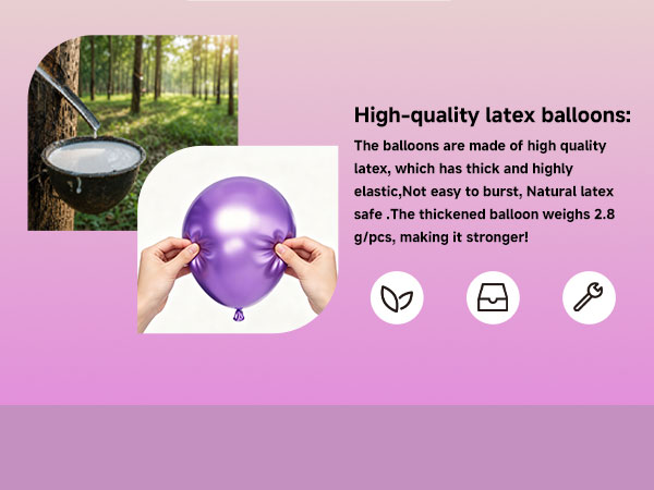 Black Purple silver balloons