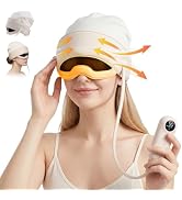 FANNTAKO Head and Eye Massager 2 in 1 Electric Head Massager Rechargeable | 6 Zone Kneading, 6 Le...
