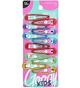 Goody Kids Snap & Go Contour Clips - 12 Count, Rainbow - Snap Clips - Suitable for All Hair Types...