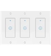 Milfra Smart Switch 3 Gang Alexa Light Switch Smart WiFi Light Switch Work with Alexa Google Home...