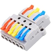 NineLeaf 10PCS Push-in Compact Splicing Electrical Connectors, Lever Wire Connectors,Quick Wiring...
