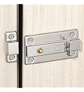 Alise Slide Bolt Gate Latch,Spring-Automatic Barrel Bolts Latches Safety Door Lock,Gate Hardware ...
