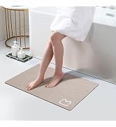 Diatomaceous Earth Bath mat Super Absorbent Bath Mat Non Slip Fast Drying Shower Rugs Stone Bath ...