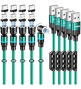 Magnetic Charging Cable 5-Pack Tunkia 3A Fast Charging Data Transfer USB Magnetic Charger Cable N...