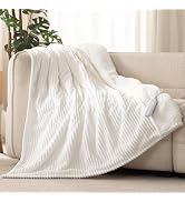Reaks Electric Heated Throw Blanket, Silky Soft Flannel & Sherpa Heating Blanket Throw with 5 Hea...