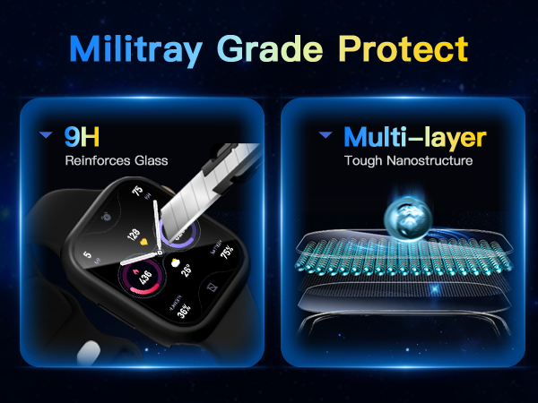 9HD tempered glass protection