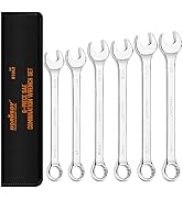 HORUSDY Large Wrench Set with Rolling Pouch | SAE | 6-Piece | 15/16?, 1?, 1-1/16?, 1-1/8?, 1-3/16...