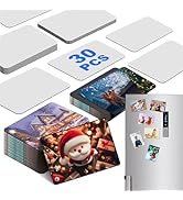 Guiqulai 30PCS Sublimation Magnet Blanks 4x3 inch, DIY Sublimation Refrigerator Magnet Personaliz...