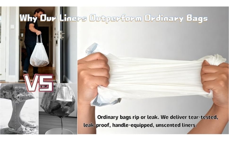 unscented small trash liners for nursery, mini garbage bags for pet waste