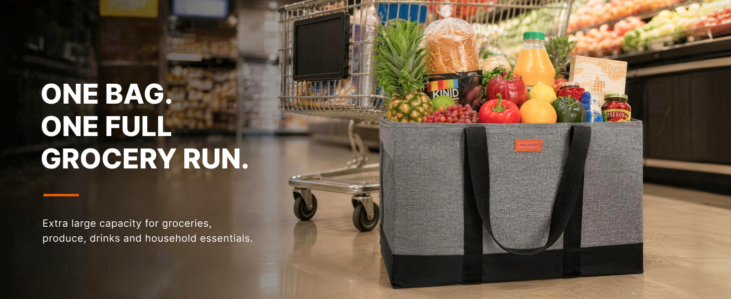 Extra Large Foldable Grocery Tote Bag