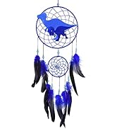 Basumee Dinosaur Dream Catcher for Kids Feather Dream Catchers Handmade Home Décor Wall Hanging w...
