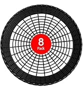 EBIGIC Paper Plate Holders, 8/12/24 Packs 9/10 Inch paper plate holders reusable Black Plastic He...