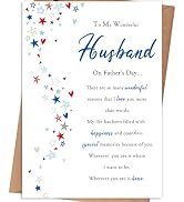 gerdiny Father's Day Cards for Husband, Fathers Day Card Gifts for Husband from Wife, Father's Da...