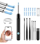 Ear Wax Removal Tool with Camera, 1080P HD Ear Cleaner with 6 LED Lights & 6 Ear Picks, Earwax Re...
