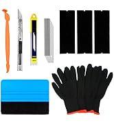 CARTINTS Complete Vehicle Vinyl Wrap Tools Kit Window Tint Tools Kit for Car Wraps with Yellow Mi...