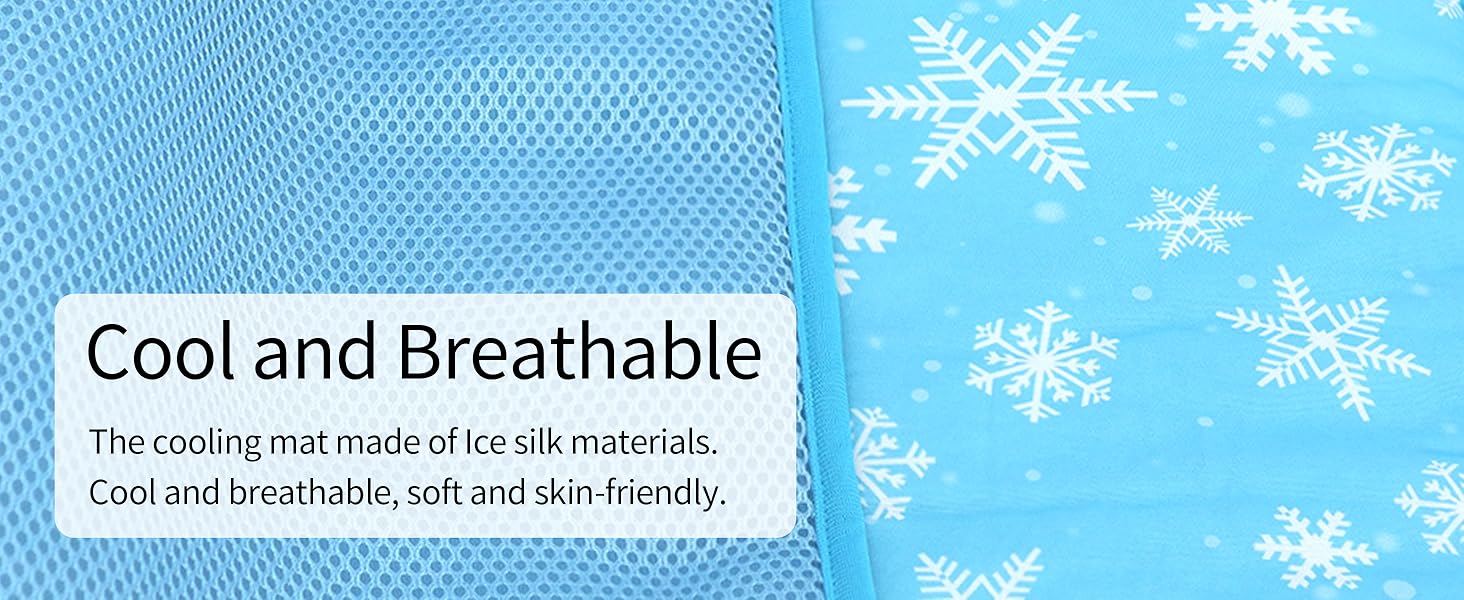 Blue Snowflake cooling mat 3