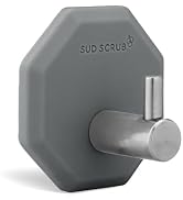 Sud Scrub Antimicrobial Shower Hooks, Self Adhesive, Heavy Duty Removable, Stick On for Hanging, ...
