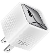 Kuulaa USB C Charger Block 35W iPhone Charger Fast Charging GaN PPS Compact Wall Chargers Block, ...