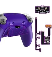 eXtremeRate RISE4 Plus MAX Back Paddles Kit with Clicky Trigger Stops & Rubberized Grip for PS5 C...