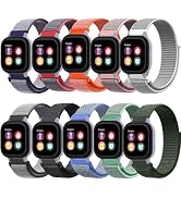 QHBAMD 10 Pack Nylon Watch Bands,Compatible with Gizmo Watch 3 2 1/Gabb Watch 3 2 1/SyncUP Watch ...
