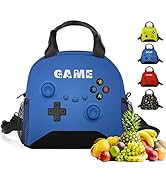 JIRAIKEI Game Lunch Bag for Boys Girls Gamer, Insulated Video Game Lunch for Work Out Travel Tirp...