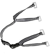 Chinstrap for Hard Hat Series, Hard Hat Chin Strap Y Shape 28cm Expandable Black White Color Bloc...