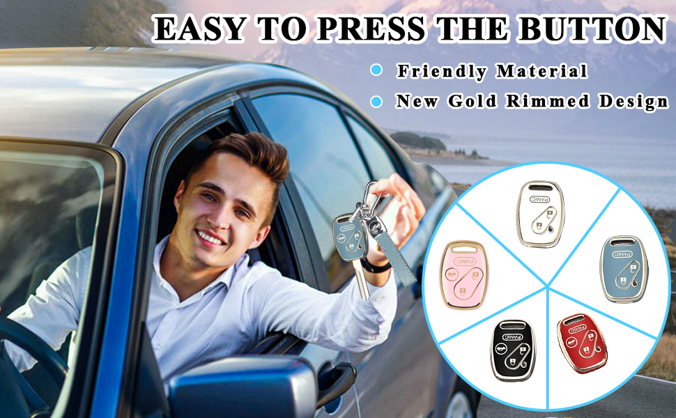 for Honda Key Fob Cover with Keychain