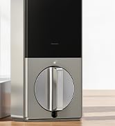 Veise DK027 Wi-Fi Smart Deadbolt Fingerprint Front Door Lock, Satin Nickel | Voice & Remote App C...