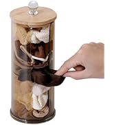 FABROK Scrunchies Holder Stand for Girls, Large Hair Tie Accessories Organizer Box with Wood Lid,...