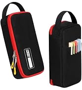 ECHSRT Big Pencil Case, Aesthetic Portable Zipper Pencil Bag with Hidden Pocket, Special Pouch fo...
