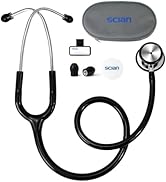 SCIAN Stethoscope Dual Head for Nurses,Doctors,Med Students, Classic Stainless Steel Stethoscope ...