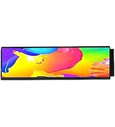 VSDISPLAY 12.6 Inch IPS LCD Screen Monitor 1920x515 Display with Cable Kit,Fit for DIY Y60 PC Cas...