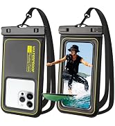 Waterproof Phone Pouch 2 Pack, IP68 Floating Waterproof Phone Case, Up to 8.3" Dry Bag for iPhone...