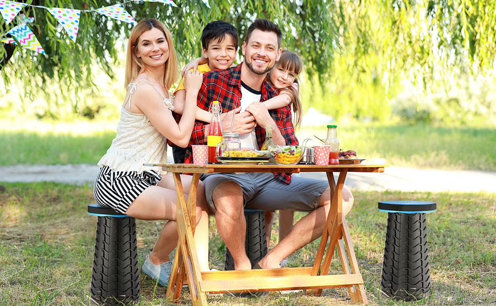 retractable folding stool collapsible telescopic telescoping