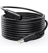 Electop DC 8mm Extension Cable 20Ft, DC 8mm Cord 14AWG DC 8mm Female to Male Adapter Connector Ca...