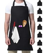 Xeoxarel Adjustable, Water Drop Unisex Bib Apron with 2 Pockets for Men and Women