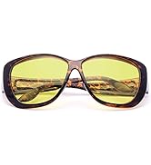 Vepiant Driving Glasses Fit Over Prescription Glasses Anti Glare Polarized Wrap Around Night Visi...