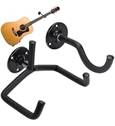 WADORN 2 Set Guitar Wall Mount, Acoustic/Electric/Classical Guitar Wall-mounted Display Ukulele W...